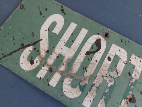 Vintage Original Shorty V/D Merwe Street Sign