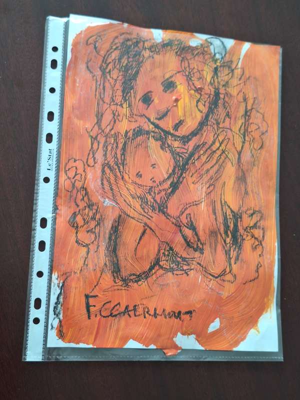 Father Frans Claerhout - Moeder & Kind - Mixed Media
