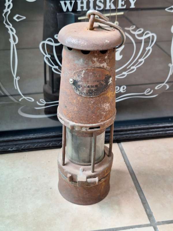 Green & Sons Wolf Lamp - Type 7RMBS - Mining Safety Lamp - Height 30cm
