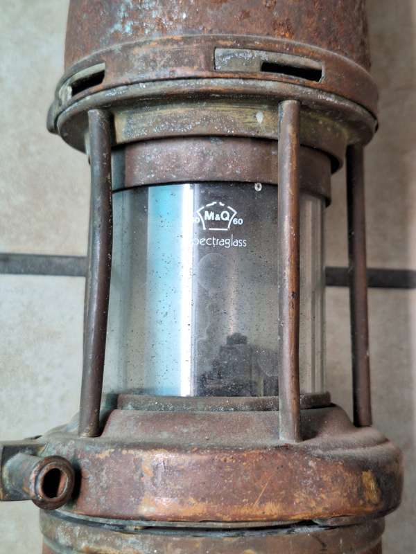 Green & Sons Wolf Lamp - Type 7RMBS - Mining Safety Lamp - Height 30cm