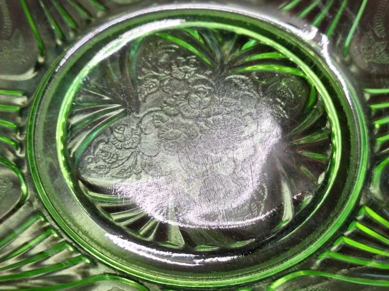 WOW!!! Set of 1930`s URANIUM Depression Glass  bowls!!!