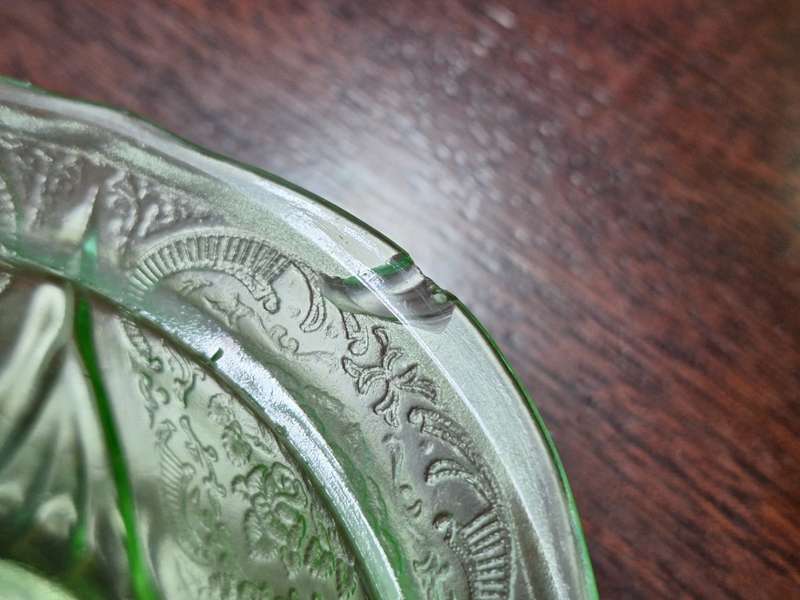 WOW!!! Set of 1930`s URANIUM Depression Glass  bowls!!!