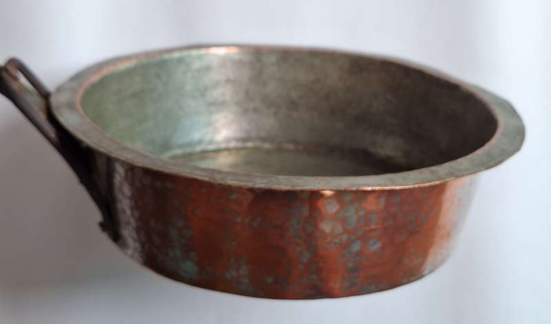 Large Long Handled Africana Copper Pot