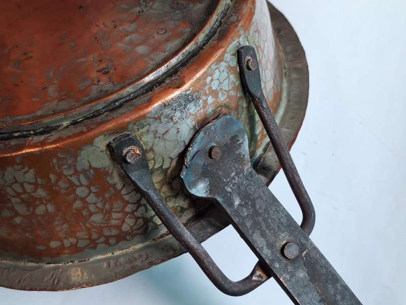 Large Long Handled Africana Copper Pot