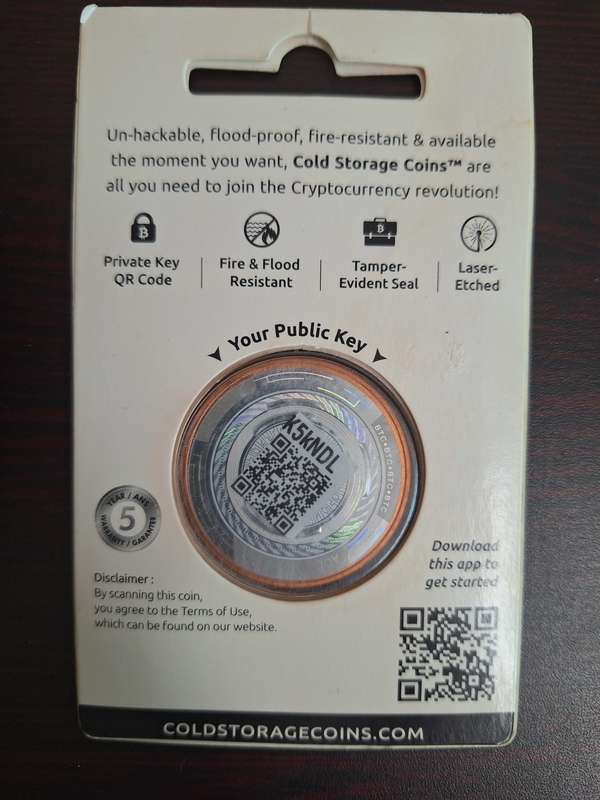 BITCOIN Cold Storage Coin