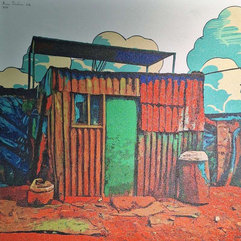 Anna Ibrahim - Home / 50cm x 50cm signed print marked 1/2