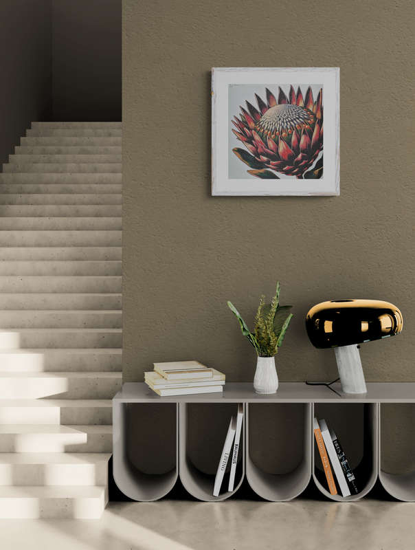 Anna Ibrahim - King Protea / 40cm x 40cm signed print marked 2/3