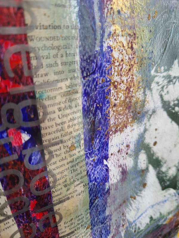 JohnnyP - `Bophelo bo le bong` (1) - 35cm x 22cm Mixed Media on heavy artist paper, signed and dated