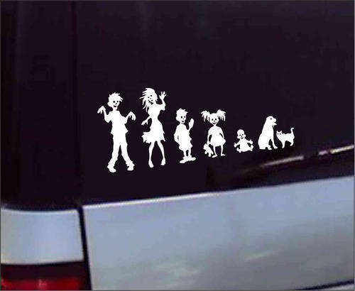 Anti- Stick Family Decals - Zombie Family