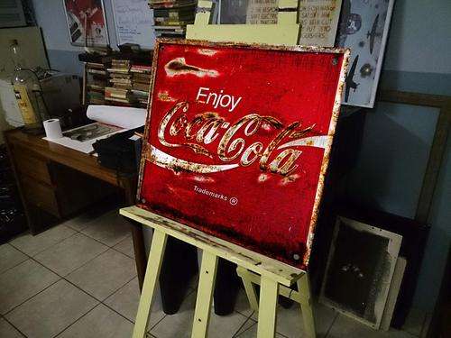 Vintage Style Coca Cola Metal Sign