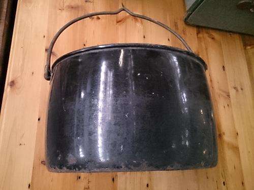 Vintage enamel pot