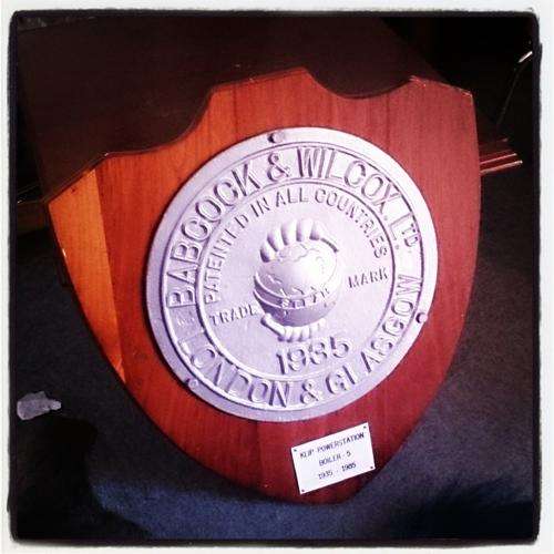 Original Babcock & Wilcox Cast Iron Boiler Sign!!!