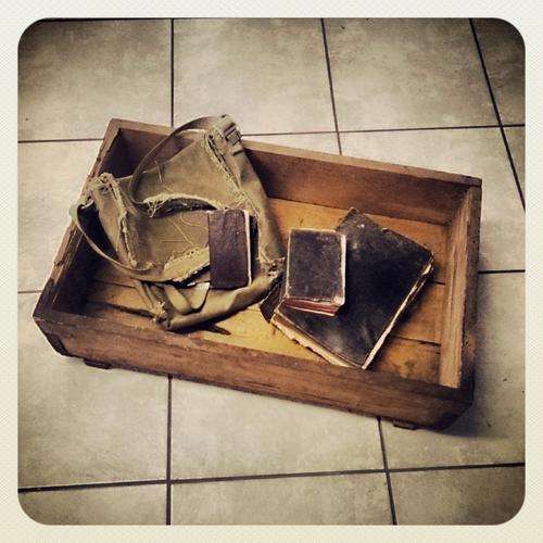 3x Old Bibles, a vintage carry bag & ammunition case!!!