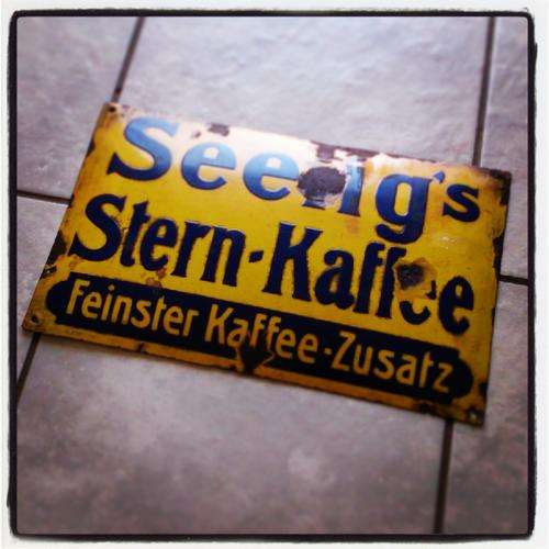 R1 Start!!!!!!! Vintage German Vitreous Enamel Sign, Rare!!!!