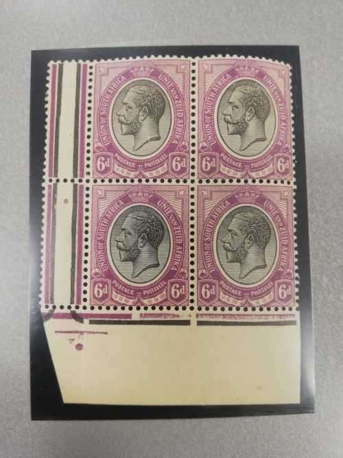 Kings Head KGV 6d Block of 4 Mint Superb Stamps