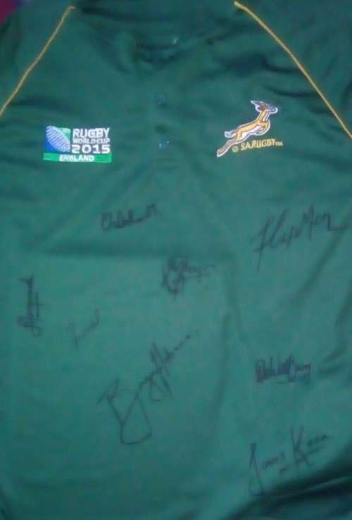 SA Rugby 2015 World Cup Supporters Shirt - Signed