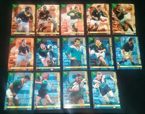 1996 Sports Deck - SPRINGBOKS ( 27 of 27 Cards)