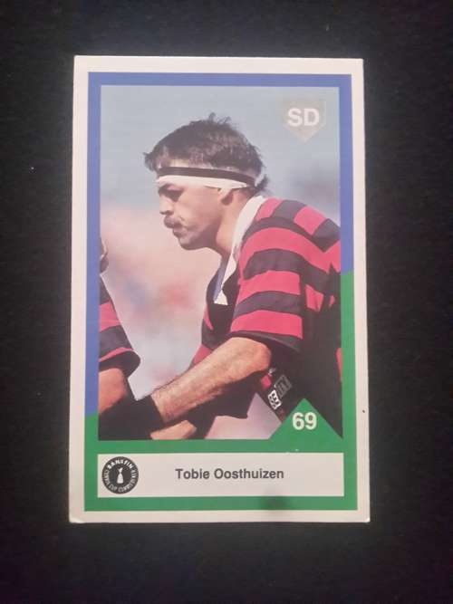 1992 Sports Deck Trading Cards # 69 Tobie Oosthuizen