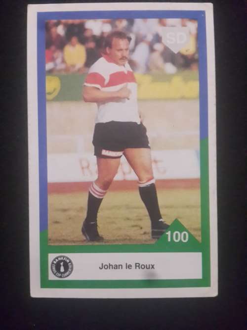 1992 Sports Deck Trading Cards # 100 Johan le Roux