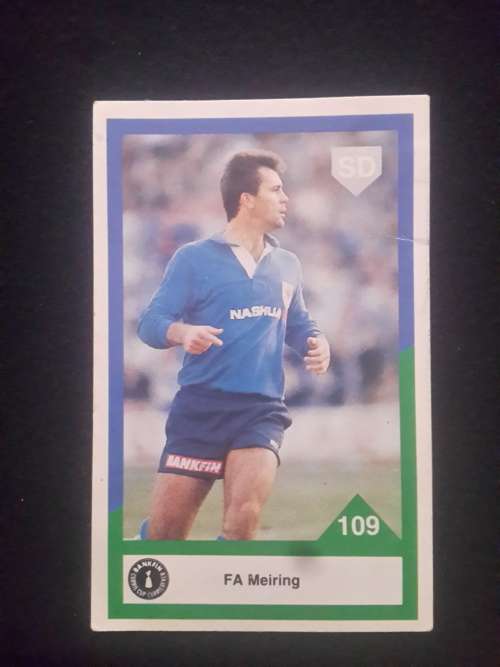 1992 Sports Deck Trading Cards # 109 F A Meiring