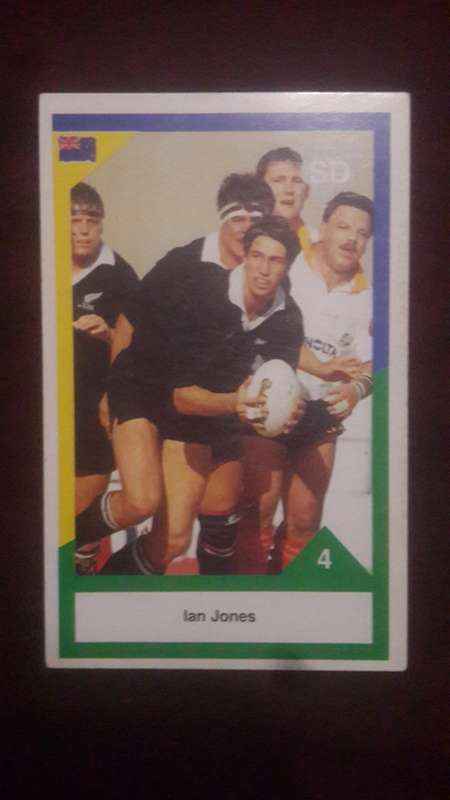 1992 Sports Deck Trading Cards All Blacks NZ vs SA # 4 Ian Jones