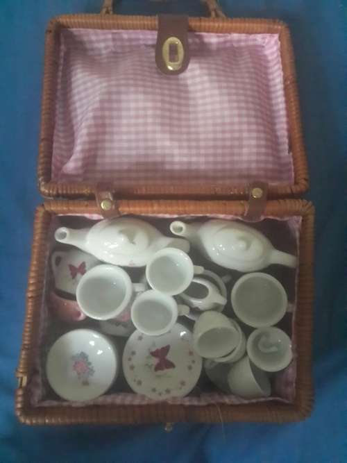 Complete Mini Porcelain Tea Set with extras