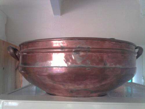 HUGE De Klerk hand beaten copper bowl