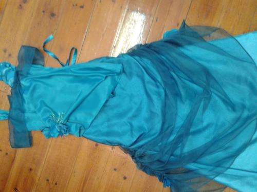 turqoise evening gown/ matric farewell/ mother of the bride.  Size 34