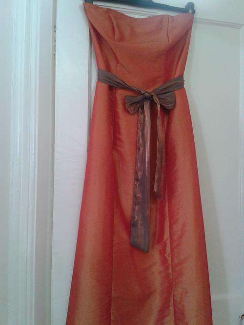 Burnt orange matric farewell/dance/bridesmaids dress.  Size 34.