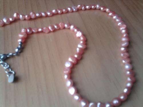 unusual tangerine colour freshwater pearls