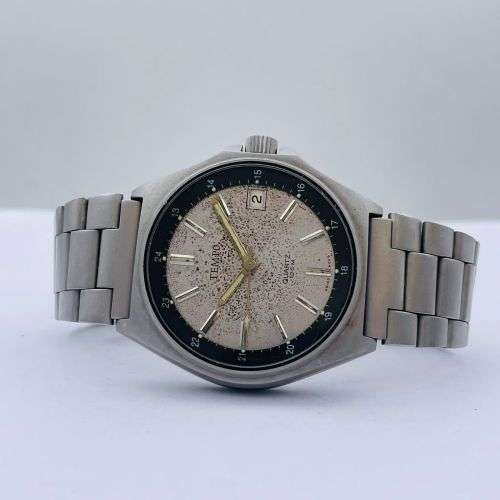 Vintage TEMPO Patina Dial Mens Watch