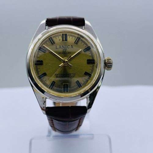 LANICA Gold Mens Swiss Mechanical Watch