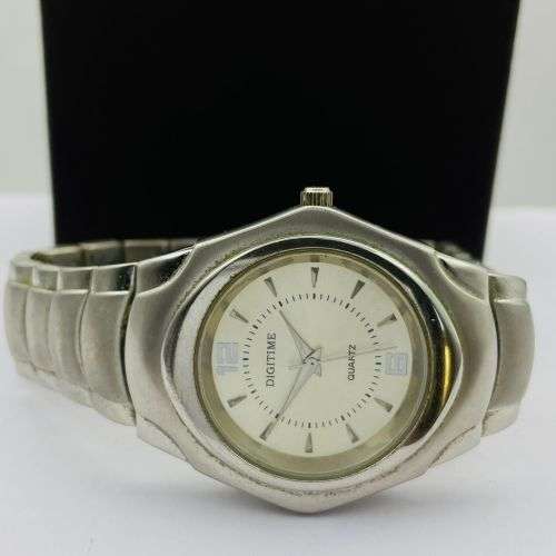 DIGITIME Steel Mens Quartz Watch
