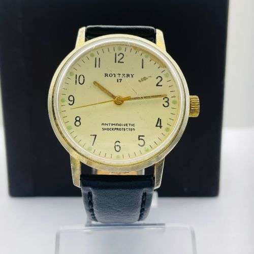 ROTARY 17 Jewels Gold Swiss Watch