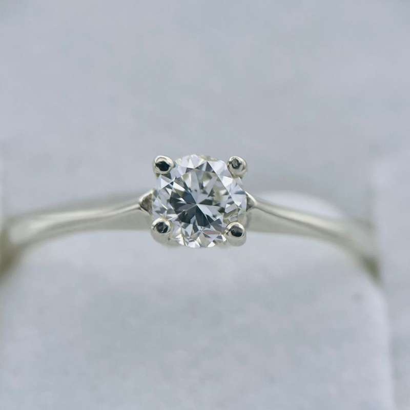 0.40CT White Gold Diamond Solitaire Ring