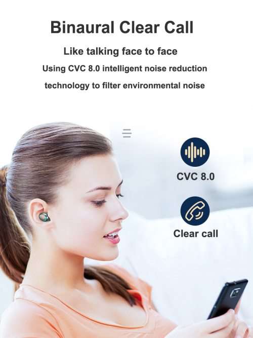 BTH-F9-5 TWS True Wireless Earbuds with Power Bank (Black)