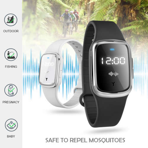 M2 Ultrasonic Mosquito Repellent Smart Bracelet Electronic Clock Rechargable
