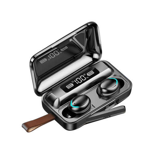 BTH-F9-5 TWS True Wireless Earbuds with Power Bank (Black)
