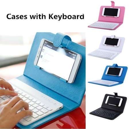 PU Cell Phone Cover Wireless Keyboard
