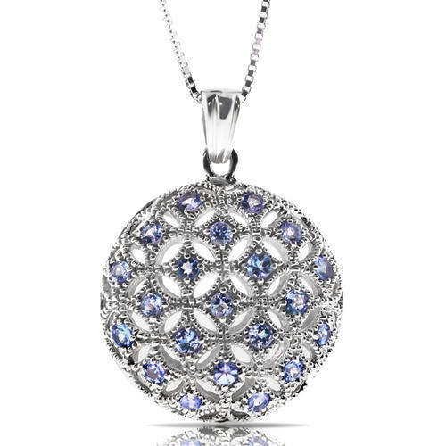 Beautiful 1.25 Carat Tanzanite & 925 Sterling Silver Pendant