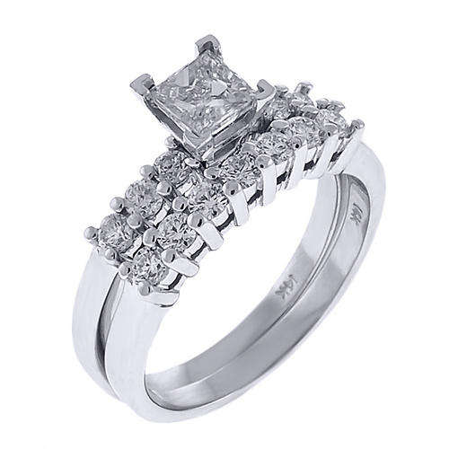 1.25CT DIAMOND/WHITE GOLD ENGAGEMENT RING SET NATURAL DIAMONDS**Starting R1 - no reserve ** !!!