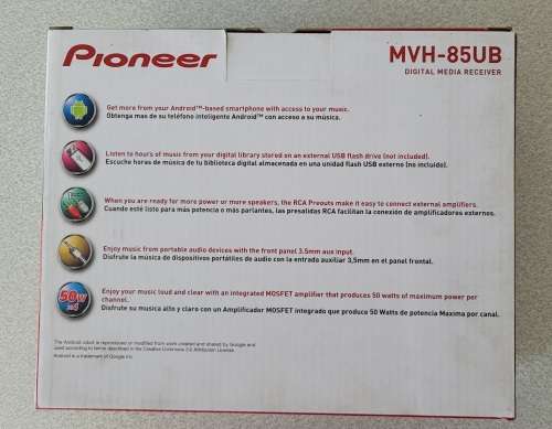 Pioneer MVH-85UB Radio Deck New