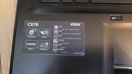 MSI CX70 | i3 4th Gen | BIG17.3" Display | Nvidia GT740 | 8GB RAM | Gaming