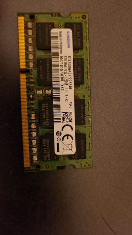 8GB Laptop Ram Samsung DDR3