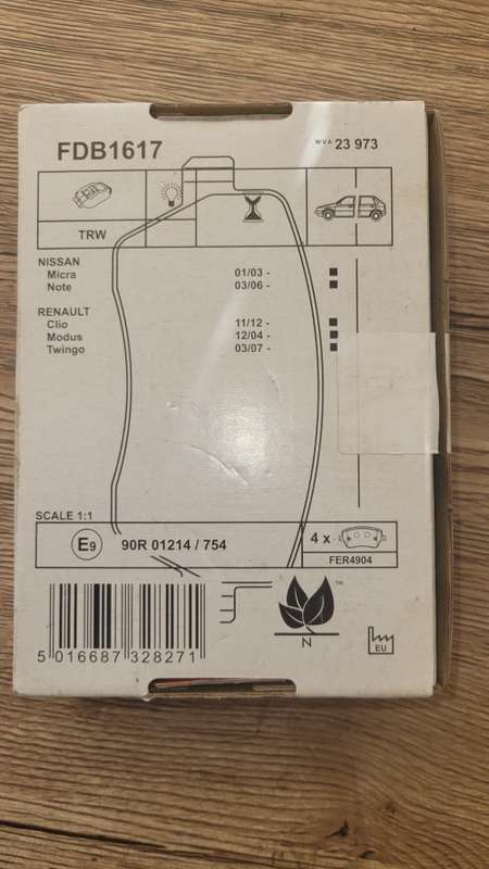Nissan Np200 Front Brake Pads New