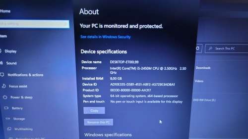 i5 Samsung 8Gb 1Tb Nvidia Graphics laptop