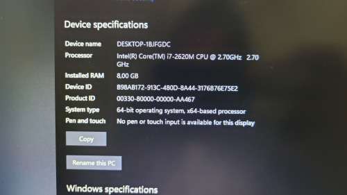 HP Elitebook 8560p i7 Workhorse 8gb Ram Win 11