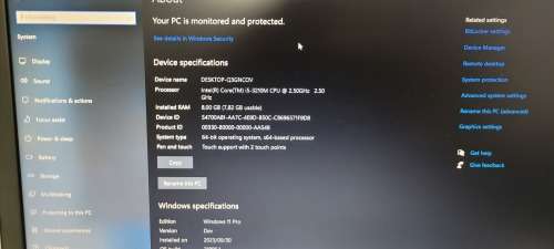 Lenovo Workhorse i5 edge 8gb Ram Excellent Condition