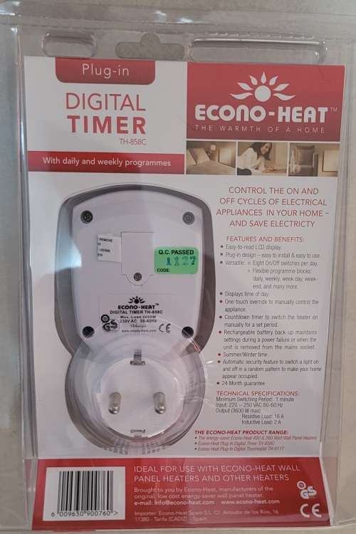 Digital Timer Econo-Heat TH-858C
