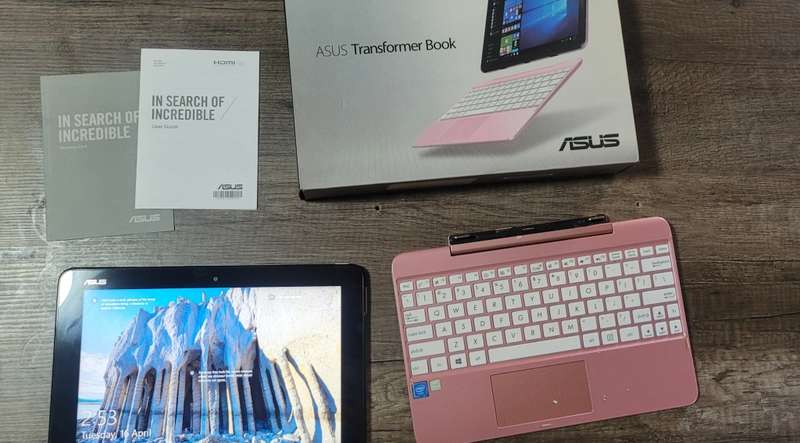 Asus Transformer Book Windows 10 Rose Gold
